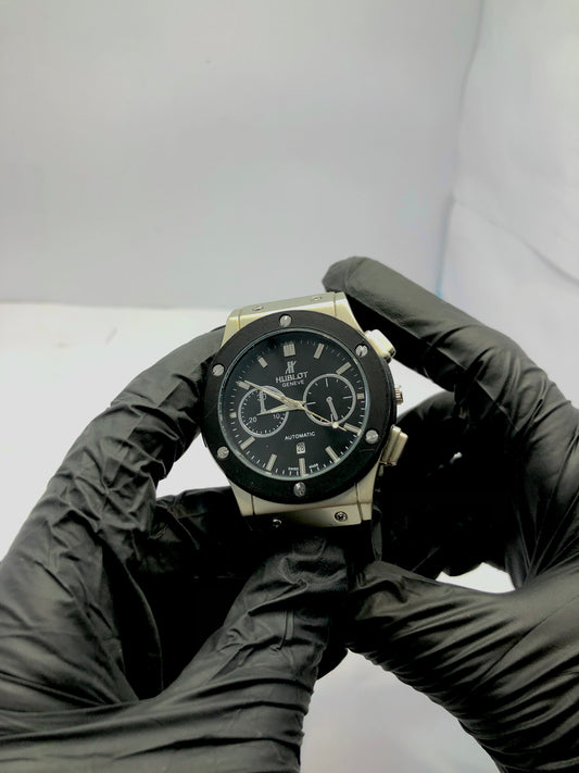 Luxury Hublot-Inspired Chronograph Watch – Metal Lock & Premium Design